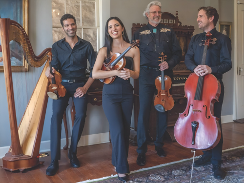 Classical Sounds, Jun 22, 3:00pm
Join us in our Sanctuary on a Sunday afternoon for “Masterpiece & Theater,” a free concert sponsored by Classical Sounds, Santa Fe. Enjoy Beethoven’s iconic String Quartet Opus 18, #1 and familiar favorites associated with theater, opera, and cinema. For more information view the artists website: Artisan String Quarter.