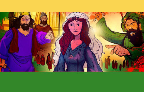 Cartoon of the story of Esther