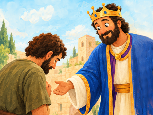 King forgiving servant