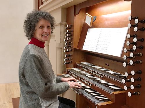 Linda Raney at the organ