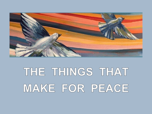 Westminster, Weds in Oct, 10:30am
As we approach the end of the campaign season, many of us may be feeling ill-at-ease and somewhat nervous. No matter the outcome in November, we all want peace. In that light, Westminster Presbyterian Church has scheduled a five-session Forum for Peace entitled “The Things That Make For Peace.”