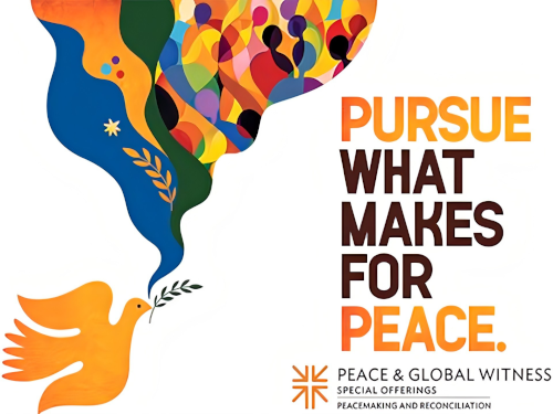 Donate Through Oct 5
The Peace & Global Witness Offering enables the church to promote the Peace of Christ by addressing systems of conflict and injustice across the world. Through this offering, we are encouraged to address the anxiety and discord that is prevalent throughout this broken and sinful world. Envelopes are available in the pews or you can give online.