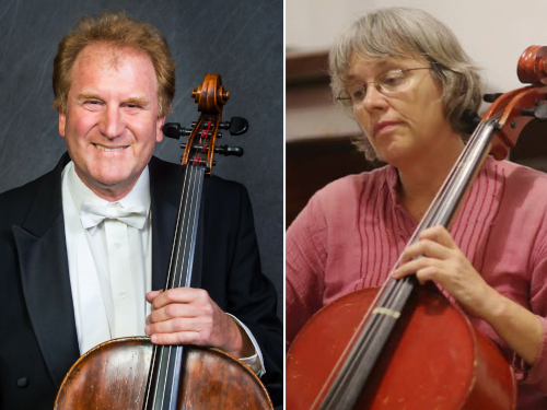 Side by side portraits of Schepps and Anthony